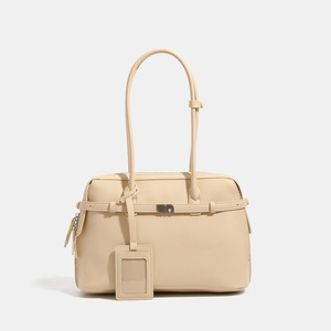 Sac fourre-tout en PU grande capacité pour femme, design original, polyvalent, sac à main et porte-documents pour les trajets quotidiens, nouveau style 2025, sac à bandoulière sous le bras - Product Image 2