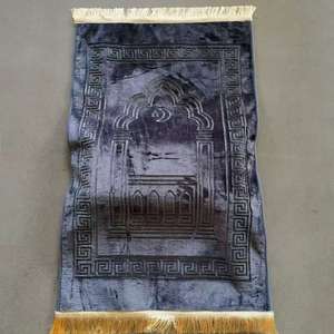 Tappetino di culto rettangolare musulmano <span class=keywords><strong>tappeto</strong></span> da <span class=keywords><strong>preghiera</strong></span> con ginocchiere in Memory Foam ispessite con cinturini in ginocchiere stampati in velluto di cristallo - Product Image 2