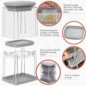 Cortador de <span class=keywords><strong>Patatas</strong></span> Fritas, Cortador de <span class=keywords><strong>Patatas</strong></span> y Cebollas, Picador de Verduras, Ideal para <span class=keywords><strong>Patatas</strong></span>, Zanahorias, Pepinos, Calabacines, Pimientos - Product Image 5