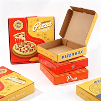 Boîtes à pizza jetables 8 9 10 12 pouces, conteneur à pizza vide, boîte d'emballage spéciale pour la livraison de plats cuisinés