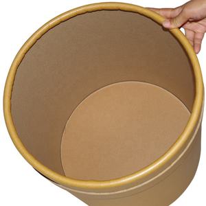 Tambores de Papel Kraft Marrón Natural de Diferentes Tamaños, 38 cm x 40 cm, Tambores de Fibra - Product Image 4