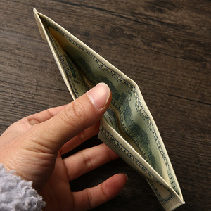 Portefeuille souvenir de mariage, motif imprimé, en toile créative, pour devises étrangères et <span class=keywords><strong>dollars</strong></span> américains, porte-monnaie et porte-cartes, origine Chine - Product Image 3
