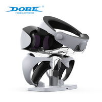 Support de charge pour casque et manettes PS5 VR DOBE, station de charge magnétique double manette avec indicateur LED de charge rapide
