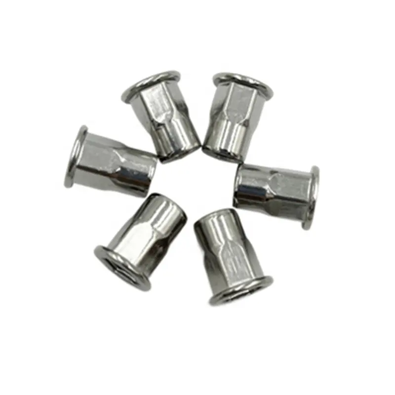 304 inner hex body Rivnut semi-hex flat head rivet nut stainless steel blind rivet Nuts