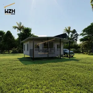 two bedroom container house european standard prefabricated house with solar energy