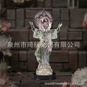 รูปปั้นทางศาสนา Qi Hang ทำจากเรซิ่น ตกแต่งอย่างมีศิลปะ เหมาะสำหรับตั้งโชว์ในห้องนั่งเล่น - Product Image 4