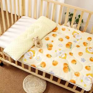 Nouveau-né bébé <span class=keywords><strong>lit</strong></span> coton matelas maternelle petite couette <span class=keywords><strong>lit</strong></span> pour enfants matelas nouvelle couleur Anti-poussière acariens 200TC toutes saisons - Product Image 4