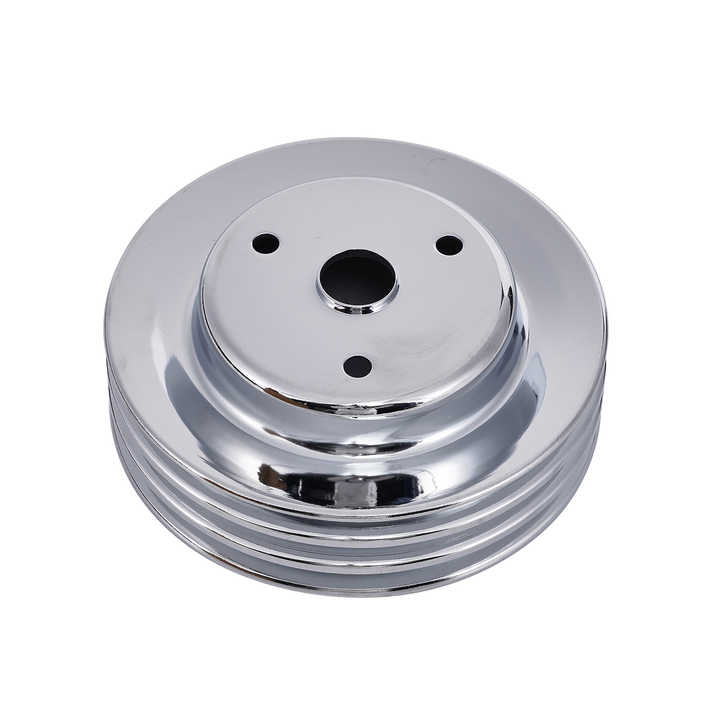 Moroso 64120 Moroso Chevrolet Small Block 302-350 (w/Long Pump) Crankshaft Pulley - Single Groove - Cast Aluminum