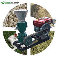 Usine professionnelle petit fabricant de granulés de lapin à granulés Machine de granulation d'alimentation de poisson Portable granulateur d'alimentation