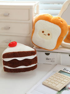 热卖定制搞笑食品毛绒玩具可爱小定制烤面包抱枕儿童沙发抱枕饼干毛绒动物玩具 - Product Image 4