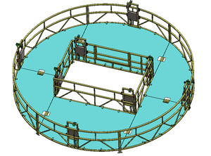 Plataforma <span class=keywords><strong>de</strong></span> Trabajo Circular Eléctrica Suspendida Tipo O para Limpieza y Mantenimiento <span class=keywords><strong>de</strong></span> <span class=keywords><strong>Chimeneas</strong></span>, Cesta Circular para Tanques - Product Image 5