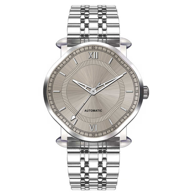 Factory Direct New Irregular Dial Unique Design 316L Stainless Steel Men's Fully Automatic Mechanical Movement Watch