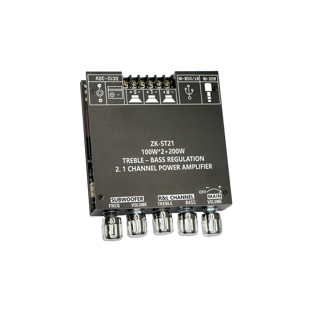 ZK-ST21 100W*2+200W TPA3221 BT Power Amplifier Board with