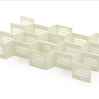 A2796 Boîte de rangement modulaire rectangulaire en aluminium et plastique PP, avec tiroirs, pour sous-vêtements et articles de rangement en vrac, pour l'exportation