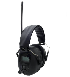 डिजिटल डिस्प्ले ब्लूटूथ शोर रद्द करने वाले हेडफ़ोन fm/dab रेडियो लॉन जो सुनवाई सुरक्षा साउंडप्रूफ इयरमफ - Product Image 5