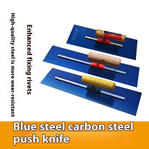 Industrial Stainless Steel Trowel | 0.8mm Blade 4"-12" Width | Heat-Treated Edge | for Concrete/Render/Epoxy Leveling - Product Image 4