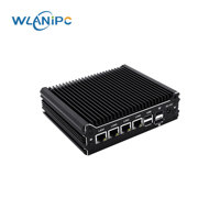 Mini PC Wanlan IoT 4 ports LAN 2.5GbE N100 N150 i3 N305 2 ports RS232 RS485 4 ports LAN 2.5G PoE MikroTik RouterOS micro PC