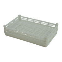 Plateau en plastique perforé en HDPE de qualité alimentaire, empilable, pour la conservation des fruits de mer et de la viande, ventilé, pour congélation rapide individuelle (IQF)