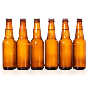 Vendita all'ingrosso 750 ml tappi di bottiglia-Design personalizzato 330ml 650ml 750ml bottiglia di birra in vetro riutilizzabile marrone per birra domestica con tappo in metallo