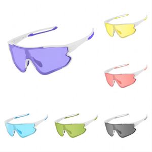 PC Lens Outdoor Large Frame Sun Glasses One Piece Lens Colorful Oversized Sport <b>Eyewear</b> Sunglasses for Women - Product Image 2