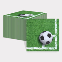 Fournitures de fête d'anniversaire de football décorations de faveurs de fête de football vaisselle sport football fête à thème assiettes jetables tasses