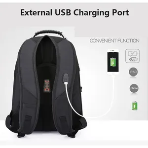 Sac à dos multifonctionnel en jean pour ordinateur portable 17 pouces 2026 – Sac de <span class=keywords><strong>voyage</strong></span> durable avec port de chargement USB et résistant à l'eau - Product Image 4