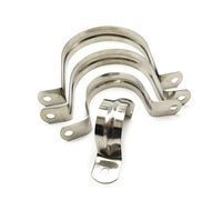 Clip de tuyau mural en acier inoxydable 304, boulon en U, collier de serrage pour tuyau, clip de selle en acier inoxydable