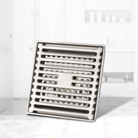 Drain de douche carré en acier inoxydable personnalisable JOYHOO, drain de sol pour salle de bain