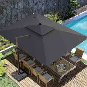 <b>Large</b> Roman Four Cornered Sunshade Umbrella for Courtyard Balcony Villa Garden-Commercial Outdoor Stall Use - Product Image 2