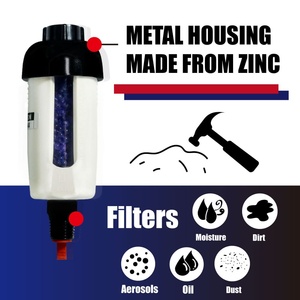 Filtro de aire comprimido de 1/4 pulgadas con separador de agua desecante para herramientas neumáticas - Product Image 4