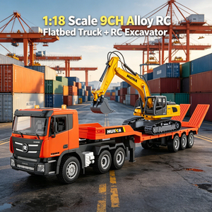 LK Toys HUINA 1:18 9CH Chariot élévateur télécommandé en alliage, excavatrice télécommandée, <span class=keywords><strong>camion</strong></span> <span class=keywords><strong>de</strong></span> construction RC - Product Image 5