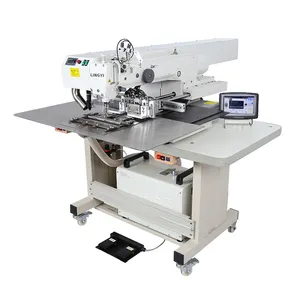 Máquina de costura industrial programável automática, pano de corte a laser programável, soldagem de bolso, atacado