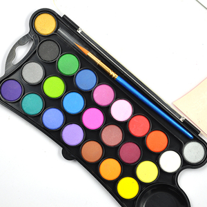 <span class=keywords><strong>Peinture</strong></span> à l'aquarelle solide 24 couleurs de haute qualité et non toxique pour les enfants - Product Image 5