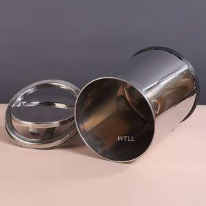 12/16/20L métal Flip Top rotatif intérieur <span class=keywords><strong>poubelle</strong></span> pied pédale balançoire couvercle ordures <span class=keywords><strong>poubelle</strong></span> acier inoxydable en gros - Product Image 5