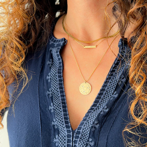 Collier Soleil Lune Rising Zodiaque Roue Astrologie Roue Zodiaque Roue Collier Signe Soleil Collier En Gros Bijoux Faits À La Main - Product Image 4