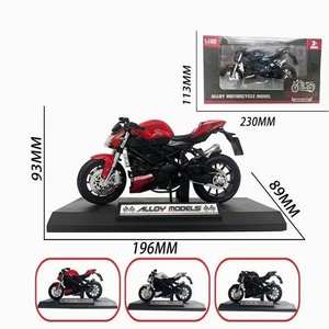 Modelo de motocicleta <span class=keywords><strong>Street</strong></span> <span class=keywords><strong>Fighter</strong></span> para niños, juguete de aleación de coche de calle, fundido a presión, regalo, 1/12 - Product Image 6