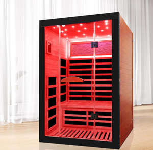 Tùy Chỉnh Tốt Nhất Bán Canada Hemlock Gỗ Trong Nhà Hồng Ngoại Tắm Hơi 2000W Nhà Spa Phòng Tắm Hơi - Product Image 6