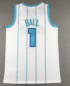 Camisetas de Baloncesto Deportivas Bordadas y Cosidas de Alta Calidad al por Mayor 2025, Camisetas de los Charlotte Hornets de <span class=keywords><strong>LaMelo</strong></span> Ball - Product Image 4