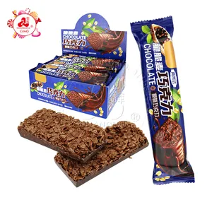 Barra de doces de leite crispy e oat chocolate