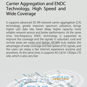 เราเตอร์ไร้สาย ZTE 5G WiFi 6 AX3600 Home CPE MC888 SDX62 แบบสองย่านความถี่ 5G NR NSA/SA 4G LTE CAT19 รองรับซิมการ์ด - Product Image 5