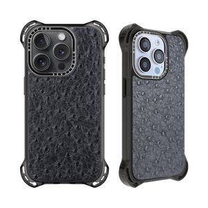 Funda Protectora de Lujo Antigolpes para Teléfono, de Cuero Negro para Hombre, para iPhone 15 13 Pro Max, para Huawei Mate 60 Pro - Product Image 2
