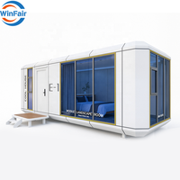 Villa préfabriquée WinFair China, maison capsule spatiale, maison conteneur de 30 pieds à Porto Rico pour villa de luxe / bungalow en bord de mer