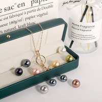 Ensemble de bijoux hawaïens, boucles d'oreilles, collier, pendentif, médaillon, plaqué or 18K, perles de coquillage, pour femmes et femmes, vente en gros