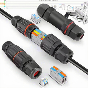 Ngoài Trời Đầy Đủ Không Thấm Nước Kết Nối Nhanh Chóng Kết Nối Thiết Bị Đầu Cuối 2/3 Lõi Cho Sét Nối Đất Cực Ánh Sáng Nylon Cho Điện - Product Image 2