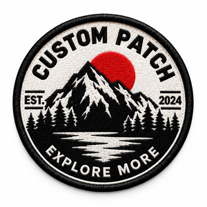 Certified Factory Black Outdoor Style Custom Logo Embroidered Patch Laser Cut Hook And Loop Embroidery Patches - Product Image 3