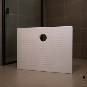 Plato de ducha rectangular de cerámica blanco mate 70 x 120 cm H3.6 - Product Image 3