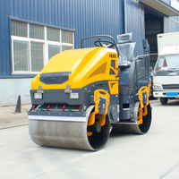 Rouleau compresseur routier à double tambour 8 tonnes 3 tonnes, rouleau compresseur de sol 4t 5 tonnes