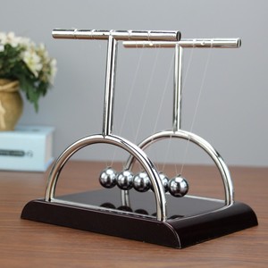 Péndulo de Newton, Máquina de Movimiento Perpetuo, Estilo Clásico, Adorno Decorativo para el Hogar, Bolas Metálicas Redondas, Regalo Científico - Product Image 2