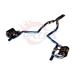 Sistema de Escape Catback con Válvulas Vortex Titanium Blue para Dodge Challenger 3.6L V6 con Silenciadores Laterales Dobles y Salidas Dobles - Product Image 3