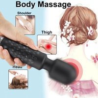 AV-Stabvibrator 20 Modi 8 Geschwindigkeiten Klitoris-Stimulator G-Punkt Fernbedienung USB Realistischer Dildo Erotikspielzeug Wasserdicht IPX7 USB-Aufladbar